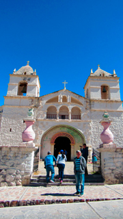 Colonial church of Maca in Colca